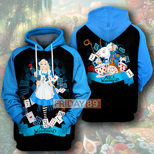 AIW T-shirt Alice Falls down The Rabbit Hole T-shirt Awesome High Quality DN Hoodie Sweater Tank