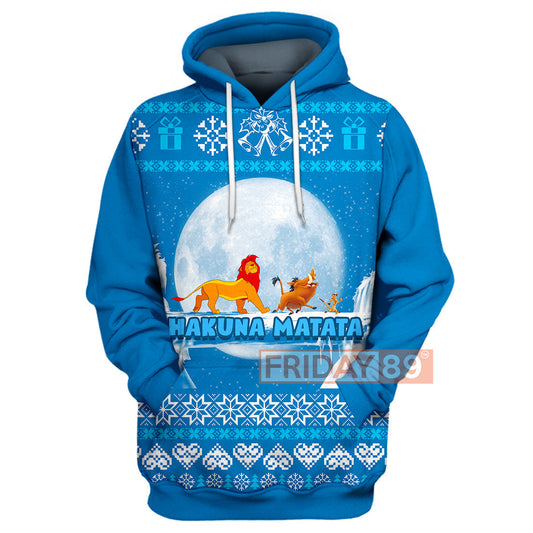 LK T-shirt Hakuna Matata Christmas T-shirt Amazing DN Hoodie Sweater Tank
