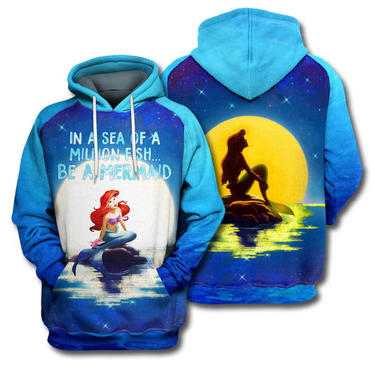 TLM T-shirt Be A Mermaid 3D Print T-shirt Amazing DN Hoodie Sweater Tank