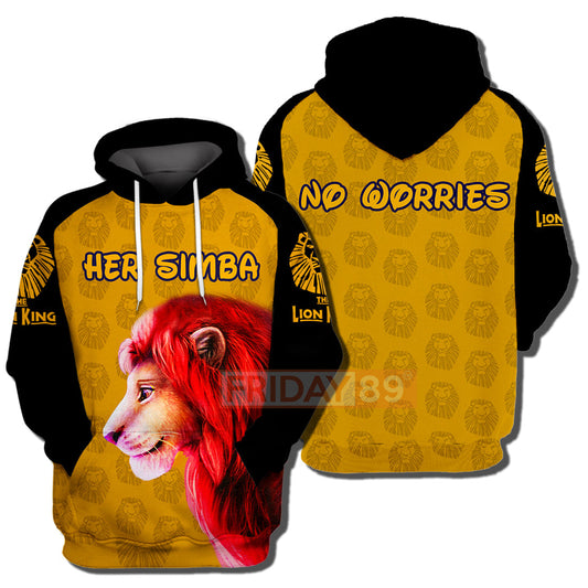 LK T-shirt Her Simba - No Worries  T-shirt Awesome DN Hoodie Sweater Tank
