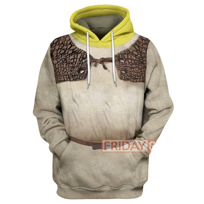  Shrek Hoodie Shrek Cosplay T-shirt Amazing High Quality Shrek Shirt Sweater Tank Shrek Cosplay Costume 