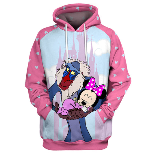LK T-shirt 3D Print Rafiki Hug Mnie - Mkey M T-shirt Amazing DN Hoodie Sweater Tank