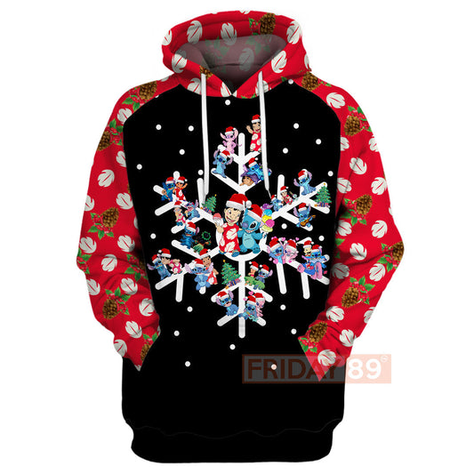 Stitch T-shirt 3D Print Stitch Christmas T-shirt DN Hoodie Sweater Tank