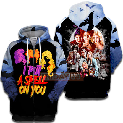 Hocus Pocus T-shirt I Put A Spell On You T-shirt Awesome DN Hoodie Sweater Tank