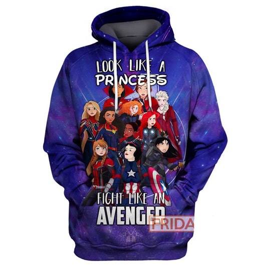  DN T-shirt Look Like A Princess Fight Like An AVs T-shirt Amazing DN Hoodie Sweater Tank