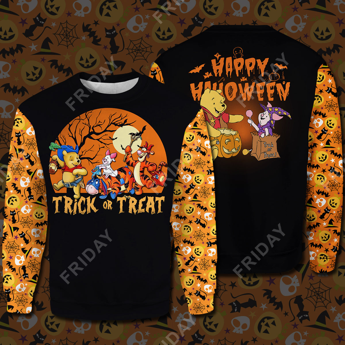  DN T-shirt WTP Or Treat Happy Halloween T-shirt Cute High Quality DN WTP Hoodie Sweater Tank