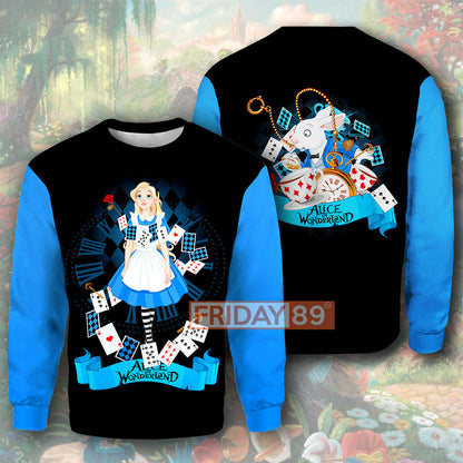 AIW T-shirt Alice Falls down The Rabbit Hole T-shirt Awesome High Quality DN Hoodie Sweater Tank