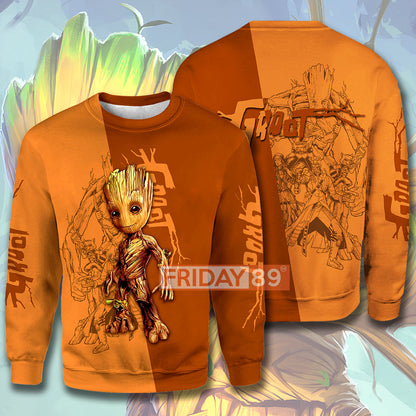  MV Hoodie GR Adorable Baby Guardians T-shirt Amazing High Quality MV Groot Shirt Sweater Tank 2023