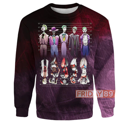  DC Hoodie Joker and Harley Quinn Shirt Amazing High Quality DC Shirt Sweater Tank