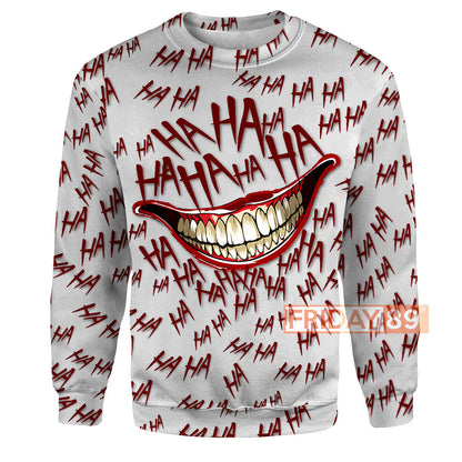  Joker Hoodie Joker Ha Ha Ha 3D Print Shirt High Quality Joker Shirt Sweater Tank