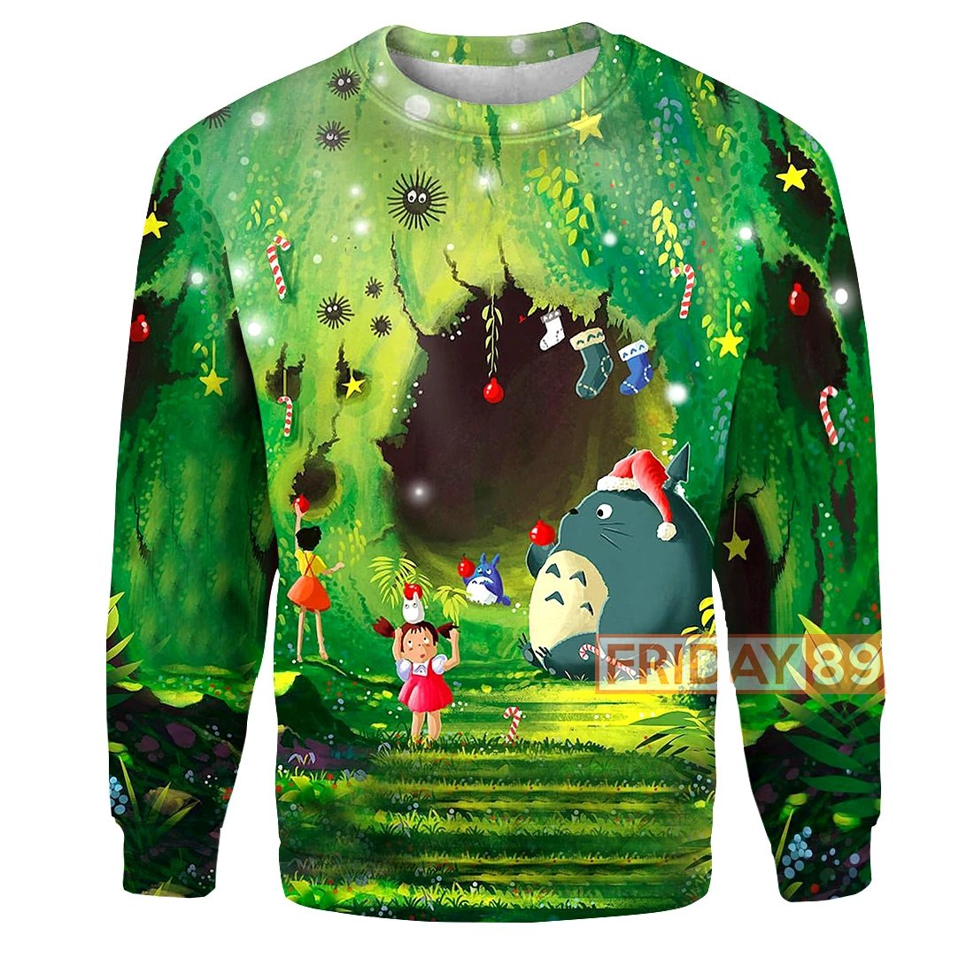  My Neighbor Totoro T-shirt Totoro Merry Christmas T-shirt Cute My Neighbor Totoro Hoodie Sweater Tank 