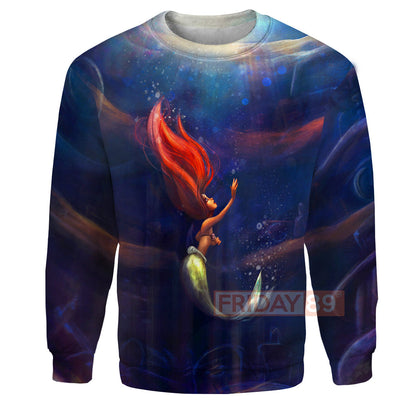 TLM Ariel T-shirt Little Mermaid Beauty Art T-shirt Awesome DN Hoodie Sweater Tank