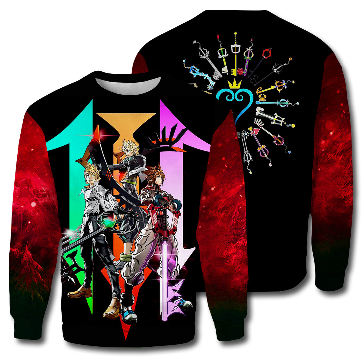  Kingdom Hearts T-shirt 3D Print Kingdom Hearts T-shirt Kingdom Hearts Hoodie Sweater Tank 2023