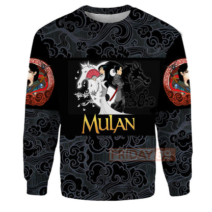 DN T-shirt Princess Mulan Beauty Art Motif Pattern 3D T-shirt Amazing DN Hoodie Sweater Tank