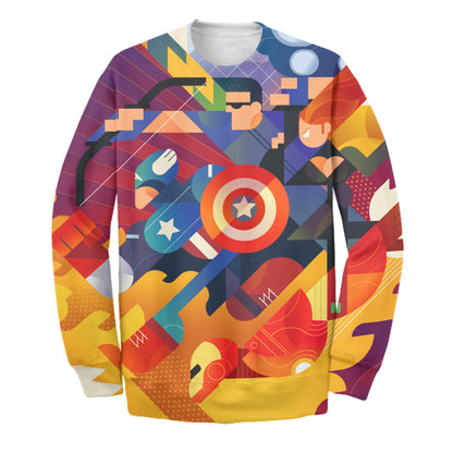  MV Avengers Hoodie Super Avengers 3D Print T-shirt Awesome MV Avengers Shirt Sweater Tank 2024