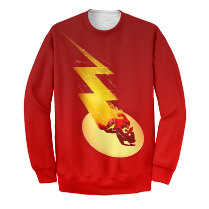  DC The Flash Hoodie The Flash Super Hero 3D Print Shirt DC The Flash Shirt Sweater Tank