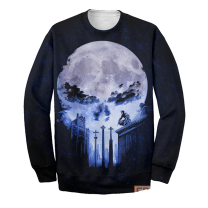  Punisher MV T-shirt Punisher Blue Moon 3D Print T-shirt MV Punisher Hoodie Sweater Tank 2024