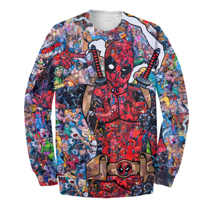  MV Hoodie Dead Pool Art 3D Print T-shirt Awesome Dead Pool MV Shirt Sweater Tank 2024