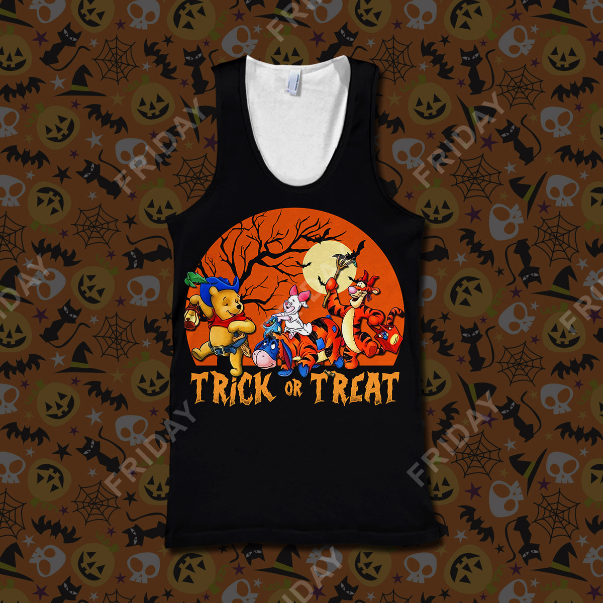  DN T-shirt WTP Or Treat Happy Halloween T-shirt Cute High Quality DN WTP Hoodie Sweater Tank