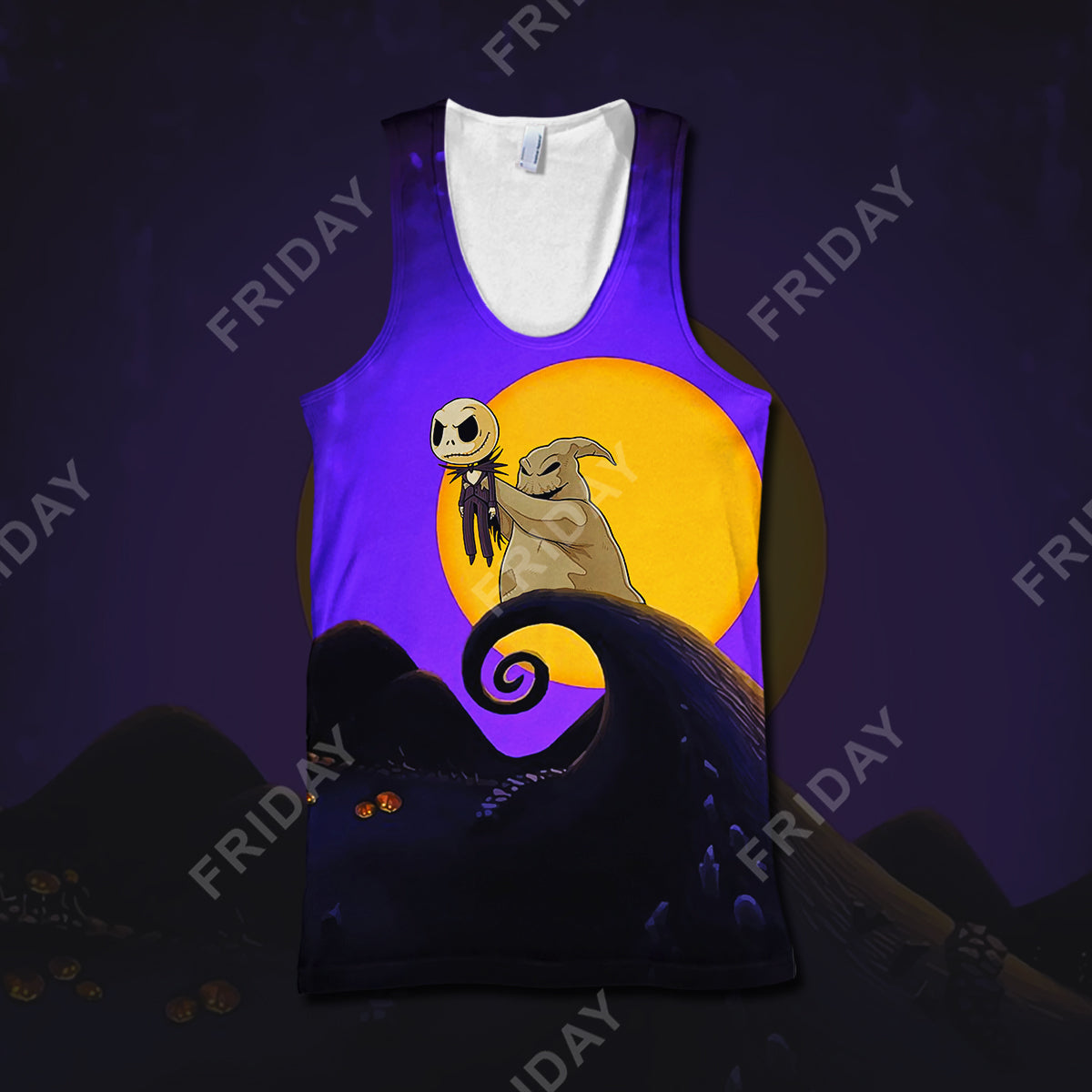  TBNC T-shirt Oogie Holing Baby Pumpkin King Nightmare T-shirt Funny DN TNBC Hoodie Sweater Tank 2024