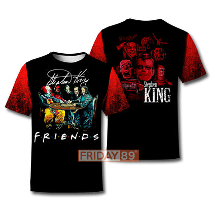 Horror T-shirt ST. King Characters Horror Movies T-shirt Cool Horror Hoodie Sweater Tank 2024