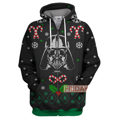  SW T-shirt Darth Vader Christmas Sweater T-shirt Awesome SW Hoodie Sweater Tank 2025