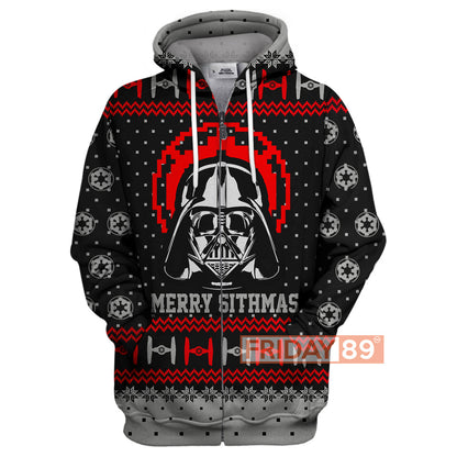  SW T-shirt D.Vader Ugly Christmas Pattern T-shirt Amazing High Quality SW Hoodie Sweater Tank 2026