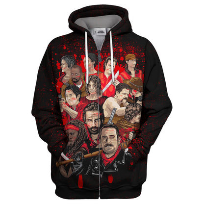  The Walking Dead Hoodie The WD Black 3D Print T-shirt Awesome The Walking Dead Shirt Sweater Tank 2023