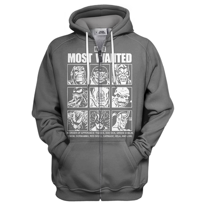  MV Hoodie Marvel Most Wanted 3D Print T-shirt  MV Shirt Sweater Tank 2023