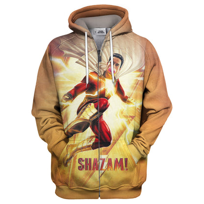  Shazam DC Hoodie Shazam Limited Edition 3D Print Shirt Shazam DC Shirt Sweater Tank