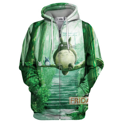  S.Ghibli Totoro Hoodie S.Ghibli Totoro And Friends Camphor Tree T-shirt Amazing S.Ghibli Totoro Shirt Sweater Tank 