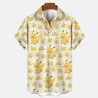 Pokemon Pikachu POM Hawaiian Shirt - Tropi Hawaiian Shirts