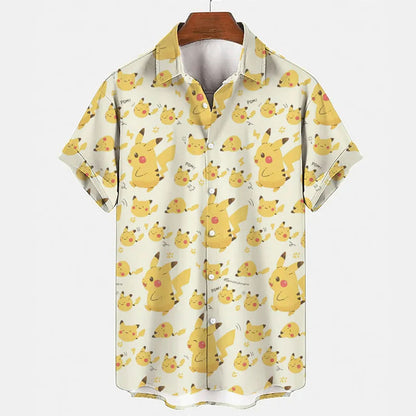 Pokemon Pikachu POM Hawaiian Shirt - Tropi Hawaiian Shirts