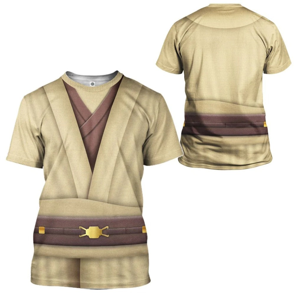 Starwars Hoodie Obi Wan Kenobi Costume Starwars Cosplay T-Shirt White Unisex Adults - Trendy Gift For Men & Women