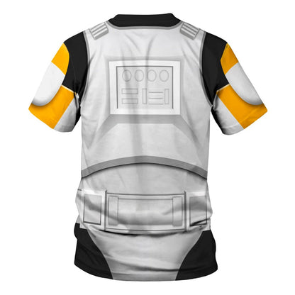 Starwars Hoodie Clone Trooper 212Th Attack Battalion Starwars Cosplay T-Shirt White Orange Unisex Adults - Trendy Gift For Men & Women