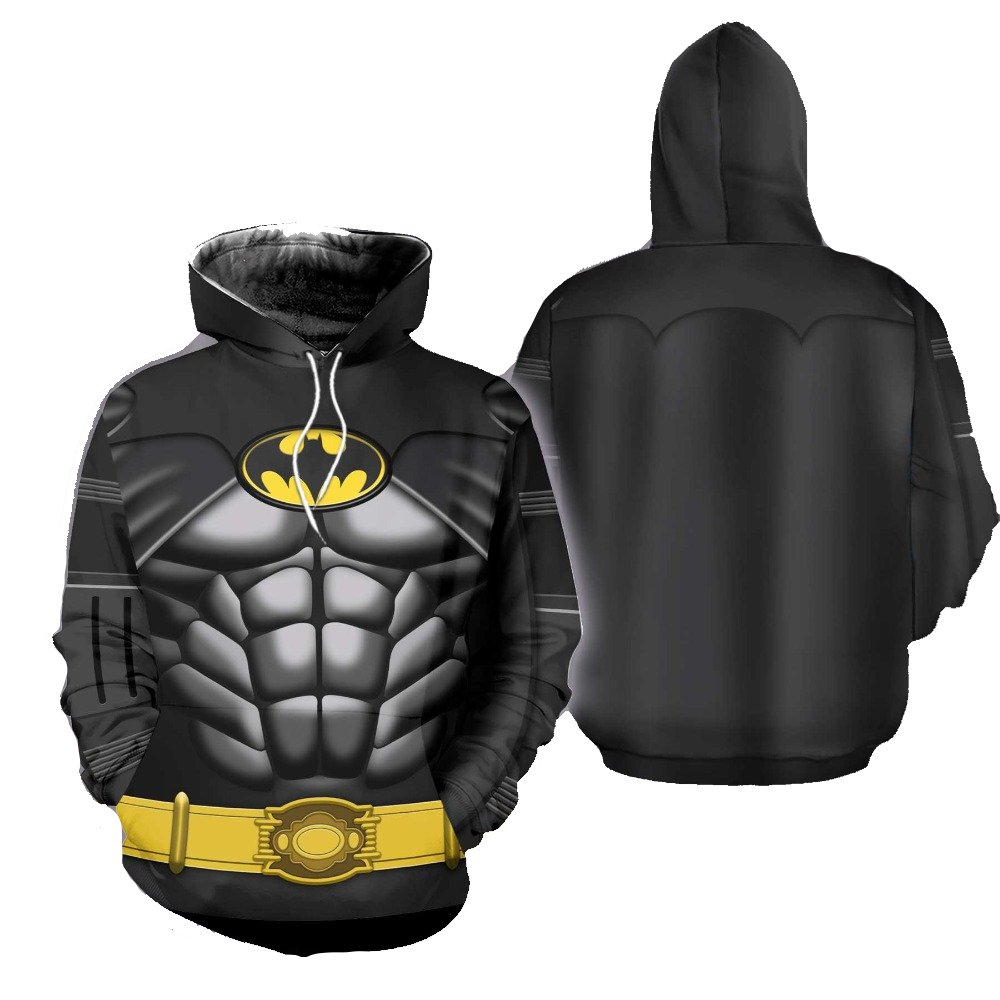 Batman Hoodie Dc 1989 Tim Burton Batman Costume Hoodie Black Unisex - Cozy Hoodie For Cold Weather
