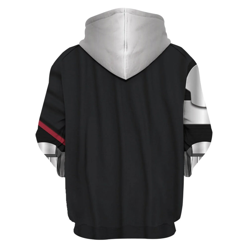 Starwars Hoodie Captain Phasma’S Armor Costume Starwars Cosplay T-Shirt Black Silver Unisex Adults - Trendy Gift For Men & Women