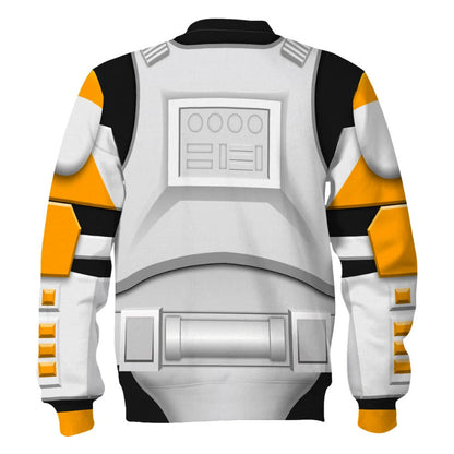 Starwars Hoodie Clone Trooper 212Th Attack Battalion Starwars Cosplay T-Shirt White Orange Unisex Adults - Trendy Gift For Men & Women