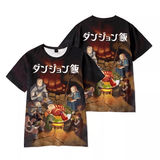 Delicious In Dungeon T-Shirt Delicious In Dungeon Characters T-Shirt Brown Unisex - Trendy Gift For Men & Women