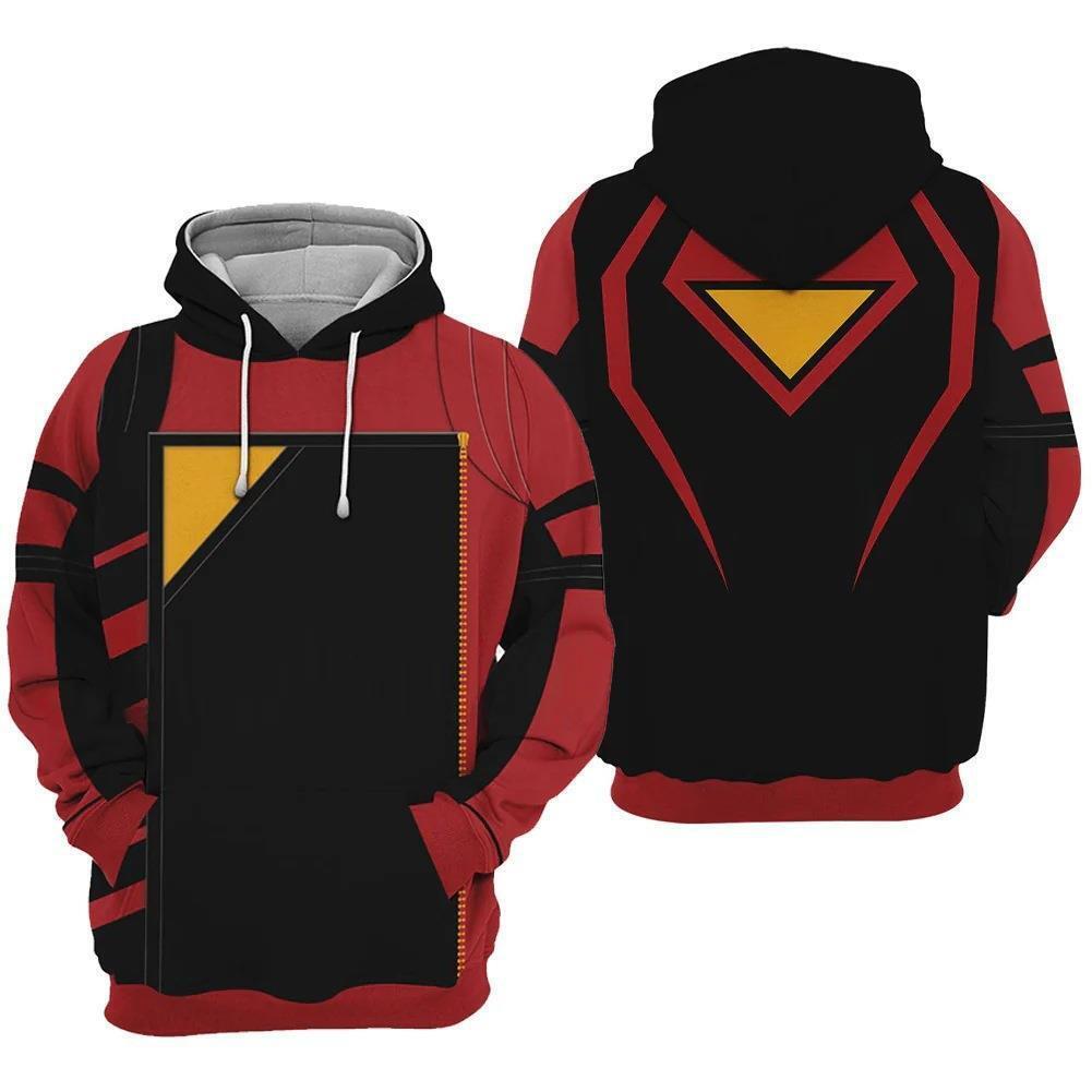 Spiderman Hoodie Marvel Spiderman Jumper Suit Costume Hoodie Red Black Unisex - Cozy Hoodie For Cold Weather