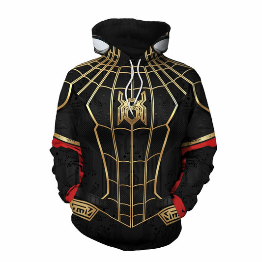 Spiderman Hoodie Marvel Spiderman No Way Home Suit Costume Hoodie Black Unisex - Cozy Hoodie For Cold Weather