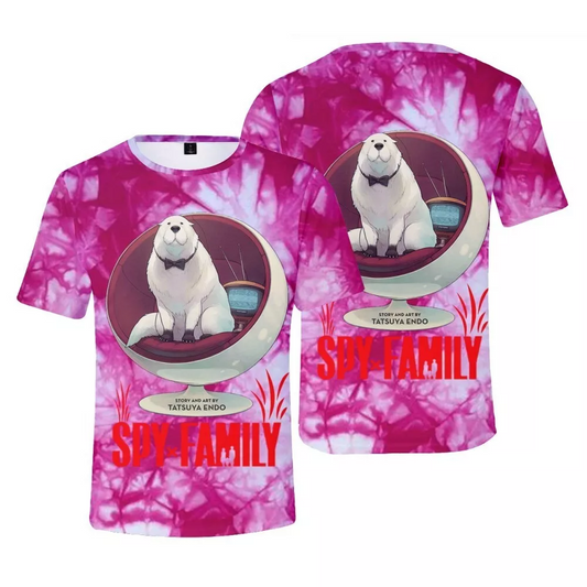 Spyxfamily T-Shirt Bond Dog Pet Spyxfamily T-Shirt Pink Unisex - Trendy Gift For Men & Women