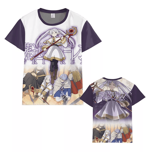 Frieren Beyond Journey’S End T-Shirt Frieren The Mage Hero Party Graphic T-Shirt Colorful Unisex - Trendy Gift For Men & Women