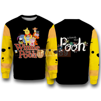 WTP T-shirt Winnie-the-Pooh and Friends Tigger Eeyore Piglet Cartoon 3D T-shirt DN Hoodie Sweater Tank