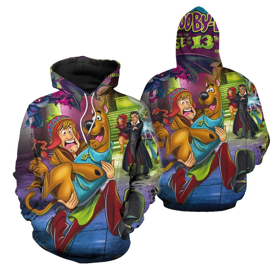 Scooby Doo Hoodie Scooby Doo And Shaggy Graphic Hoodie Colorful Unisex - Cozy Hoodie For Cold Weather
