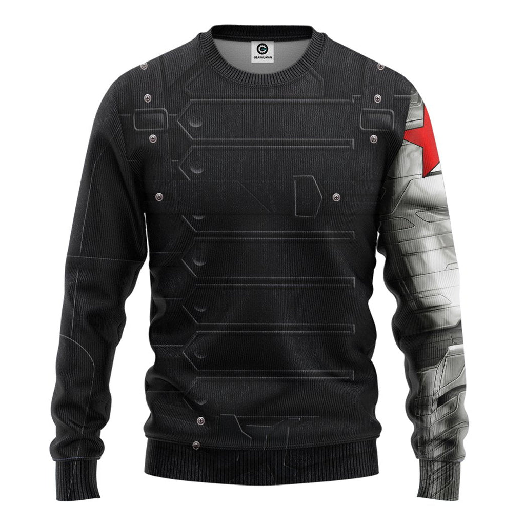  Mrvl Bucky Barnes Winter Soldier Custom Tshirt Hoodie Apparel