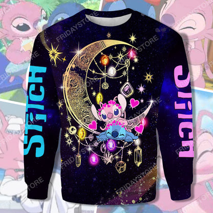  LAS T-shirt Stitch And Angel Moon T-shirt High Quality DN Stitch Hoodie Sweater Tank