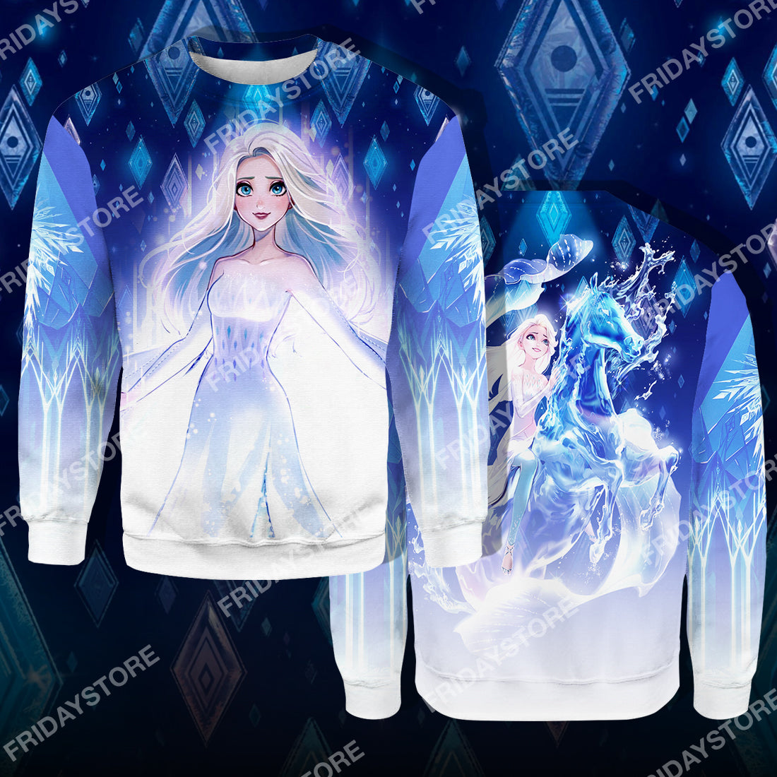  DN Frozen T-shirt Disney Frozen II Water Horse Elsa T-shirt Amazing DN Frozen Hoodie Sweater Tank Elsa Hoodie Shirt