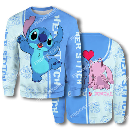  LAS T-shirt Her Stitch Adorable Couple T-shirt Cute High Quality DN Stitch Hoodie Sweater Tank