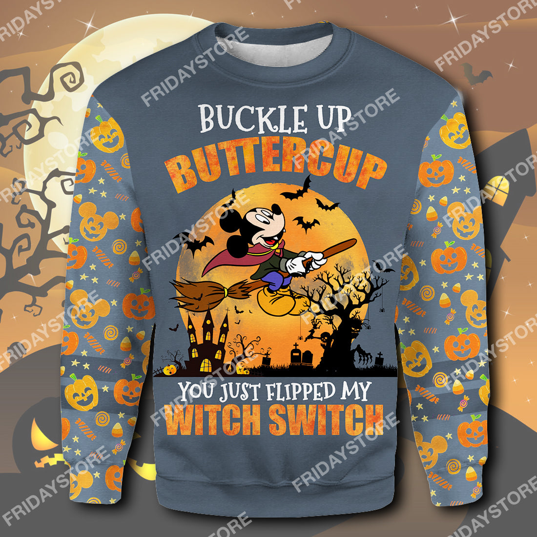  DN T-shirt Buckle Up Buttercup You Just Flipped My Witch Switch T-shirt High Quality DN MK Mouse Hoodie Sweater Tank